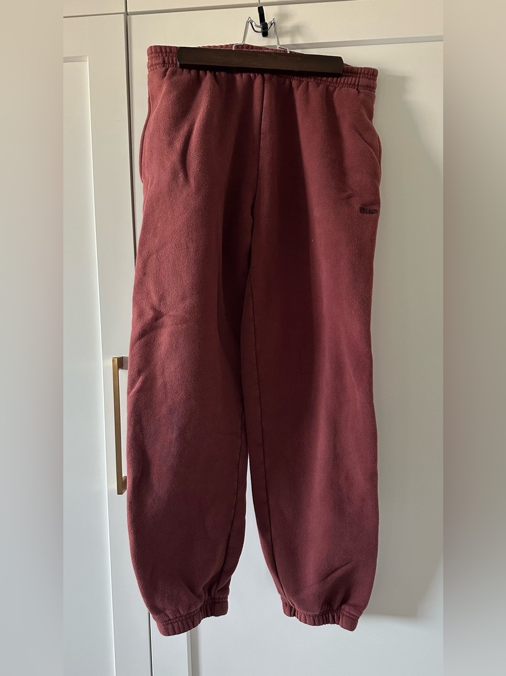 TNA women’s Burgundy Fleece Joggers
